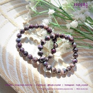 HOJB High Grade Old Mine Black Sugilite 5A Beads Bracelet 8.5-9mm 聚寶軒优质老矿黑金刚舒俱来5A圆珠手串8.5-9mm