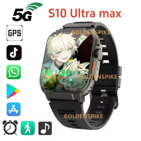 S10 Ultra Max SmartWatch 4G/5G Android GPS 2.2inch AMOLED Download Apps Play Store SIM Card WIFI Sma