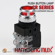 PUSH BUTTON LAMP HANYOUNG CRX-G25MAR CRX-G25MA / CR-254-2 MERAH RED