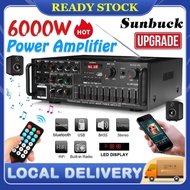 Sunbuck 6000W Power Amp - 5.1 Bluetooth 2.0 Channel Stereo KTV Home Theater 326BT 298BT 608BT