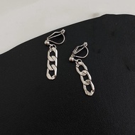 Non Pierced Long Chain Clip On Earrings For Women Simple Ear Cuff Earings Fake Piercing Female Metal