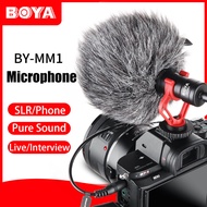 BOYA BY-MM1 On-Camera Recording Microphone Mic for Zhiyun Smooth 4 DJI Feiyu OSMO DSLR Camera iPhone