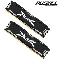 PUSKILL 16GB Kit (2x8GB) DDR4 Desktop Memory RAM 3200MHz / 2666MHz with Aluminum Heatsink PUSKILL 16