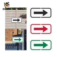 KOZEEY Arrow Sign Reflecting Characters Interior Reflecting Directional Sign Traffic Indicator Plate
