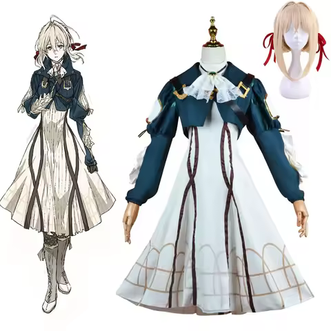 IN STOCK Violet Evergarden Cosplay Costume Anime Cosplay Violet Evergarden Dress Costume for Women&G