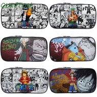 QUINTON Luffy Pencil Cases, Pencil Cases Monkey D. Luffy Luffy Stationery Bag, Children Roronoa Zoro Large Capacity Printing Anime Pen Bag Girls Boys