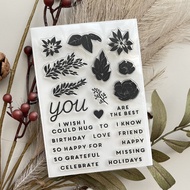 B * -24 0569 Leaf Seal you Crystal Transparent