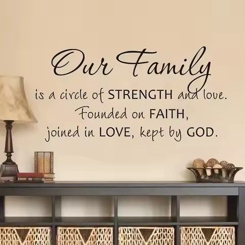 Letter Bible Verse Wall Stickers Modern Home Decoration English Poetry Wall Wallpaper Artistic Bedro