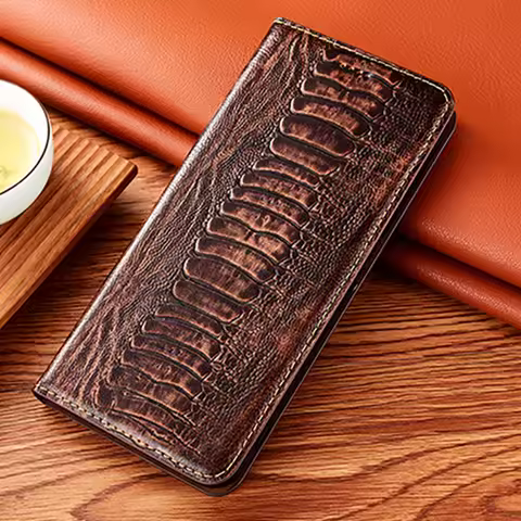 Genuine Leather Flip Wallet Phone Case For Oukitel WP28 WP30 WP35 WP36 WP38 WP200 WP210 WP300 WP53 W