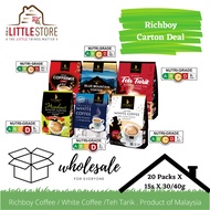 [Instant Coffee / Milk Tea - Carton Deal] Richboy Instant White Coffee / Blue Mountain / Teh Tarik  / Coffeemix