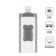 USB Pendrive iPhone Flash Drive 3-in-1 Lightning OTG 128GB Usb Flash Drive USB 3.0 Memory Stick Compatible Apple iPad PC