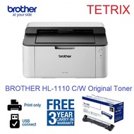 Brother HL-1110 Monochrome Laser Printer USB C/W Original Toner HL1110 HL 1110