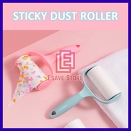 Sticky Dust Roller / Dust Roller With Sticky Lint Roller Paper - Clean Dust / Pet Fur / Hair