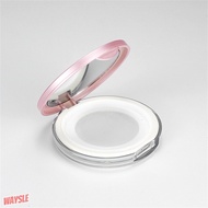 Empty Box With Mirror Beautifully Packing Box Portable Powder Box 3g Elastic Mesh Cosmetic Box With 
