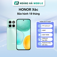 Điện thoại di động HONOR X6c 6GB/128GB (NFC/AI) - Chính hãng