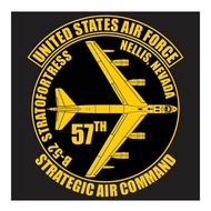 USAF-B 52 Stratofortress Strategic Bomber 57th Wing Series 1 Cutting Sticker