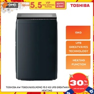 Toshiba 15KG Top Load Washer AW-T08DU1600LM(MK) UFB Greatwaves AWT08DU1600LM Mesin basuh Pakaian