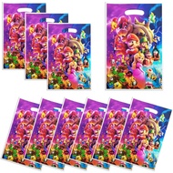 10 Pieces Mario Party Bags Mario lootbag Treat Bag Party Favor Bags Candy Goodie Bags for Kids Mario Birthday Party Supplies