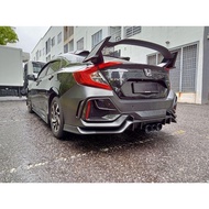Honda Civic Fc FK8 Type-R Facelift Rear Bumper PP Material