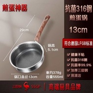 德國SSGP 迷你小煎蛋鍋（13cm） 不鏽鋼316不沾鍋煎鍋 平底鍋 早餐鍋 煎蛋神器【平行進口】