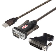 Usb 2.0 To Com cable 9 + exchange Com 25 Unitek (Y-105A) - GENUINE