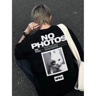 #FR2 FR2 No Photos T-shirt Slogan Print for Men and Women, Japanese 100% Cotton Short Sleeved T-shir