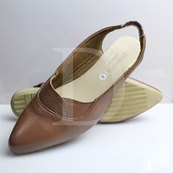 Women's Leather Ballerina Flats koko Sandal Perempuan