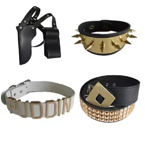 Suicide Cosplay Squad Quinn Monster Bracelet Belt necklace Gloves Accessories Full Set Wig Harley Su