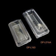 OP-L163 OPS Bakery Disposable Plastic Clear Food Container Butter Cake Pastry Nyonya Kuih Hot Dog Bo