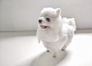 羊毛氈 寵物 復刻 仿真 狗狗 - 博美犬 松鼠狗 植毛款 (客製化)