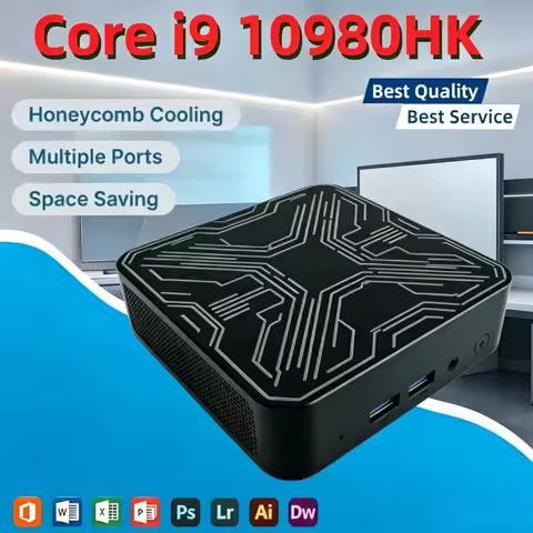 New High Performance Mini PC Core i9 10980HK 16GB 1TB 2TB SSD 4K HD Gaming Desktop Portable Gamer Co
