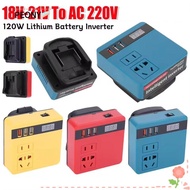 PEONYSG 1Pcs Battery Inverter, Dual Plug Multifunctional Smart Transformer, 18V 20V To 220V Househol