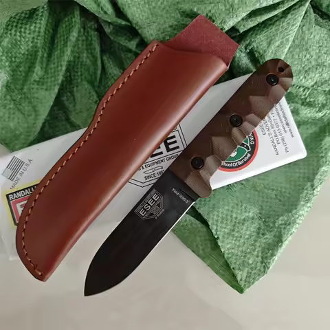 ESEE PR4 Wild Survival Straight Knife D2 Blade Multifunctional Outdoor with Sheath Knife Gift for Me