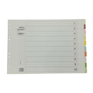 A3 10tab 5tab Index Divider - COLOR & WHITE Paper Index / Landscape Orientation File Separator