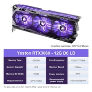 [oop007] Yeston Nieuwe Grafische Kaart GDDR6 Nvidia Rtx 3060 12G Gaming Gpu Video Kaarten Rgb RTX306