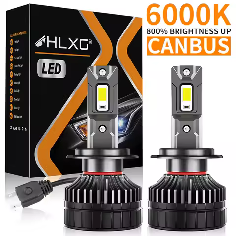 HLXG H7 H4 H11 LED Headlights Canbus K5C H3 H8 H1 HB3 9005 9006 HB4 9012 HIR2 30PCS 9054 CSP Turbo C