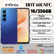 infinix hot 60i NFC 16+256 GB helio G81 ultimate  (gaming boster) pengganti hot 50 garansi resmi 1 t