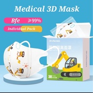 Dr Chu Medical Mask 3D kid mask Medical Disposable 3 Layer 3D Mask Kid mask 0-12 Years Old 30pcs