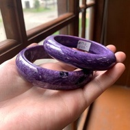 丨桔梗丨高品質天然紫龍晶手環 圈口55.7、56、61