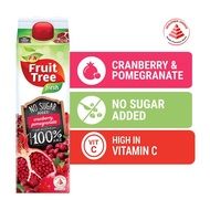 F&amp;N Fruit Tree Fresh Cranberry Pomegranate Juice - No Sugar Added 946ML