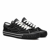 Terlaris sepatu sekolah compass retrograde hitam full black sneakers kasual shoes pria wanita