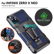 Case Hp INFINIX ZERO X NEO Premium Casing Belt Clip Standing Hardcase Armor Back Cover Handphone