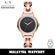 (100% ORIGINAL) Armani Exchange AX5613 Harper Quartz Black Dial Stainless Steel Case & Strap Woman's