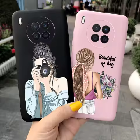 For Honor 50 Lite Case Honor NTN-L22 NTN-LX1 50 Lite Cover Cases Shockproof TPU Liquid Silicone Phon