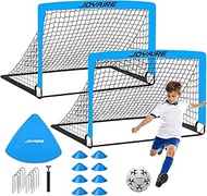 Soccer Goals for Backyard Set, Portable Kids Toddler Soccer Goal 2 of 4' x 3', Pop Up Soccer Net Soc