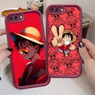 Wine Red Case for OPPO A3S Realme C2S C2 A1K A12E Z-3 One Piece Luffy