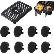 8PCS Pelindung Getah Air Fryer untuk Ninja Air Fryers, Kaki Getah Air Fryer yang Dinaik Taraf, Tab G