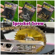 B2R Hub Sprocket Screw Blue Gold Chrome Titanium Black M8x25 Screw Sprocket Accessories Automotive s