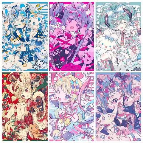 Diy Paint By Number Kits Adults Cartoon Girl Anime Girl Oil Painting Package Drawing By Numbers Home
