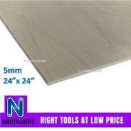(2ft x 2ft) 5mm Plywood Timber Panel Wood Board Sheet Ply Wood Papan Kayu Perabot